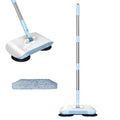 Blue Broom and Dustpan Set Long Handle 102cm Stainless Steel Pole PP Durable Household Cleaning Sweeping Tool for Home Office UK