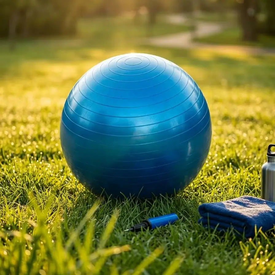 65CM Gym Ball with Hand Pump Anti Burst Exercise Yoga Balance Ball for Home Gym Fitness Workout