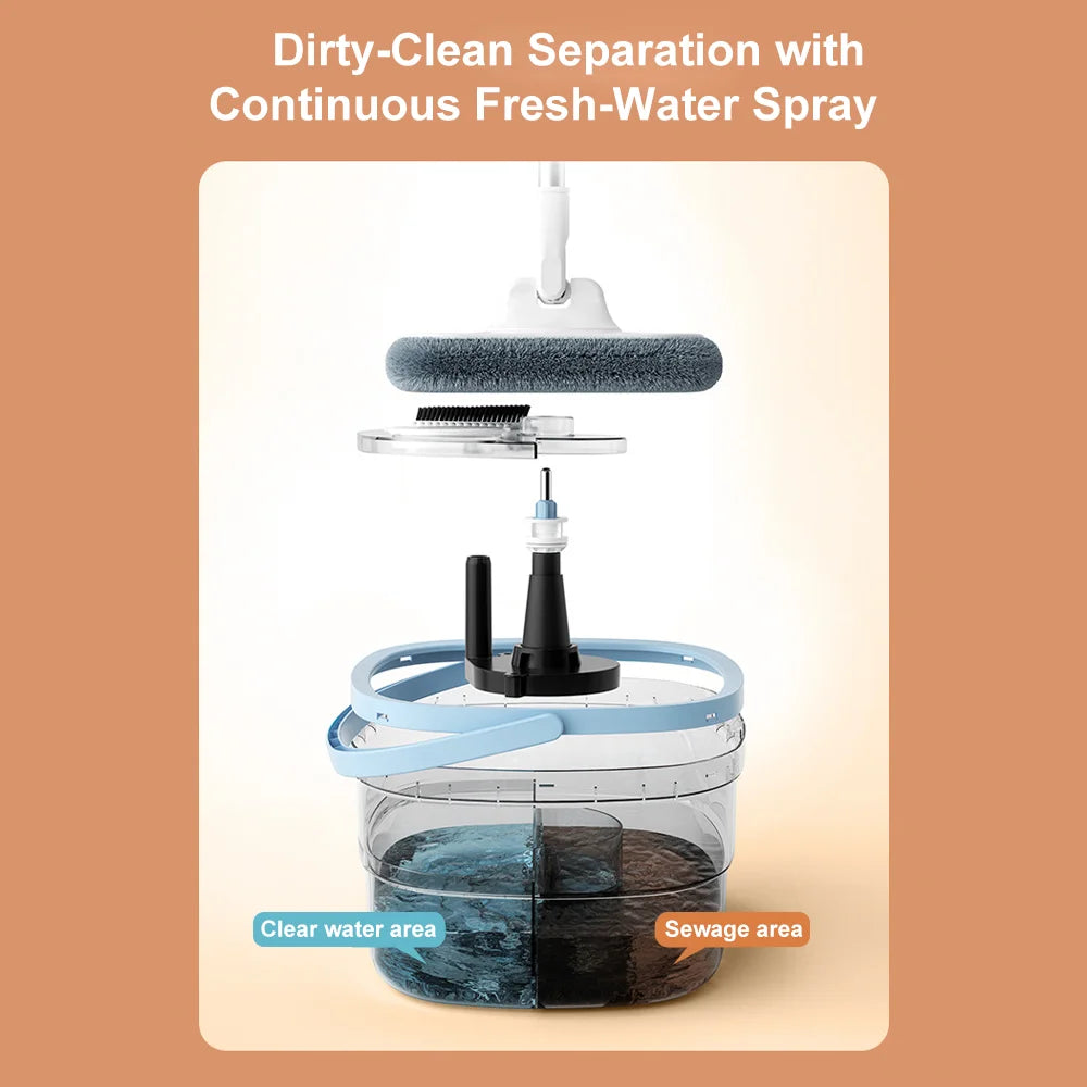 Folding Mop Bucket Easy-to-Clean Rectangular Camping Bucket Large Capacity Washing Basin Household Cleaning Bathroom Accessories