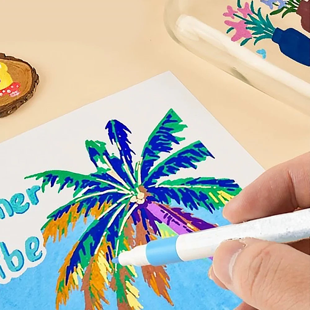 Acrylic Markers Sketching Markers 120 Colors Portable Quick Drying Coloring Pens for Kindergarten Student Gift