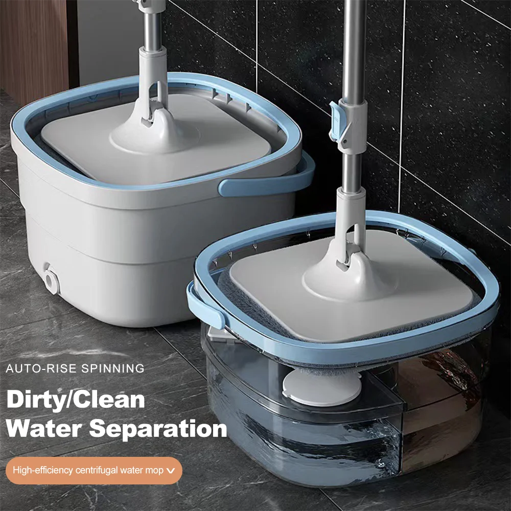 Folding Mop Bucket Easy-to-Clean Rectangular Camping Bucket Large Capacity Washing Basin Household Cleaning Bathroom Accessories