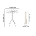 Single-storey/Two-storey Octopus Clothes Drying Rack 360° Rotating Foldable Laundry Airer for Indoor Outdoor Heavy Duty Carbon Steel Standing Drying Rack with ABS Plastic Clips for Balcony Bedroom