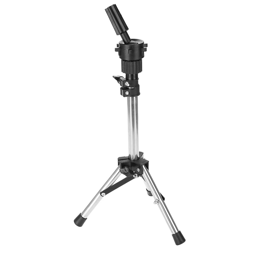 Hair Mannequin Hair Styling Training Hairdressing Training Head Holder Adjustable Salon Model Mannequin Head Tripod Stand Silver