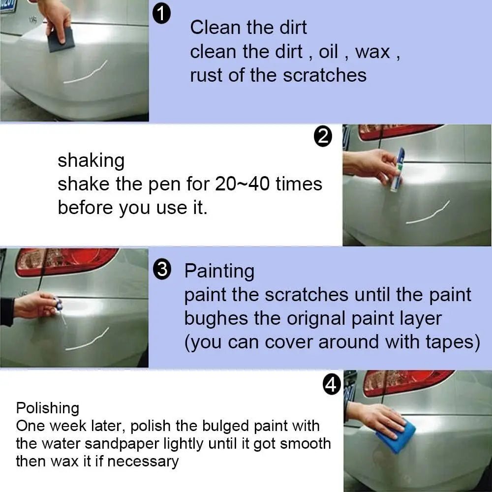 DIY Car Clear Scratch Remover Touch Up Pens Auto Paint Repair Pen Brush