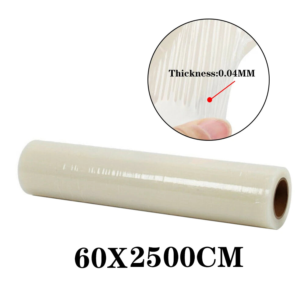 Voltsify Temporary Clear Self Adhesive Protective Film Roll, 60cm W x 25m L