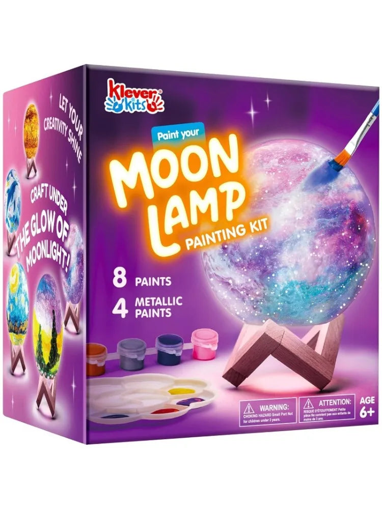 JOYFY DIY Moon Night Light toys Paint 3D Moon Lamp Kit Galaxy Lamp Arts for Kids School Activities Birthday Chirstmas Gifts