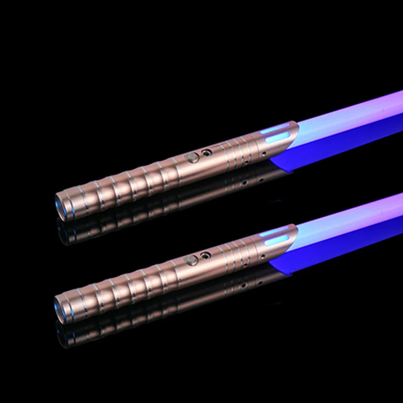 Light up Saber 16 Colors & Sounds RGB Light Sword Metal Handle Laser Sword Toys Light Quiet Mode Children Cosplay Christmas Gift